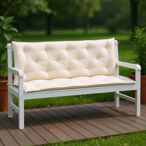 Cojín para Banco de Jardín, 100% Poliéster, Acolchado, Rectangular, para Exteriores, Extraíble, Lavable, para Todas las Estaciones - Product Image 2