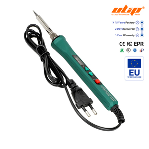 Fer à souder industriel EU 120W à chauffage interne, température réglable et affichage numérique, avec 3 pointes de réparation - Product Image 1