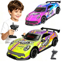 WGNRC DH666-83E Coche RC de Derrape a Escala 1/16, Juguetes de Coche de Carreras de Competición con Radiocontrol de 2.4Ghz, Juguetes de Coche RC con Neumáticos de Derrape 4WD