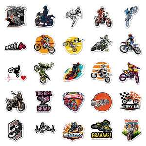 50 autocollants de <span class=keywords><strong>moto</strong></span> tout-terrain cool, style dessin animé, pour décoration de voiture, autocollants graffiti pour <span class=keywords><strong>moto</strong></span> - Product Image 4