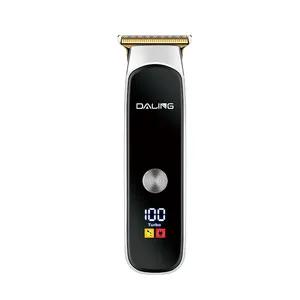 Daling DL-1527 aparador de cabelo masculino, máquina de cortar cabelo sem fio com tela lcd, item barato