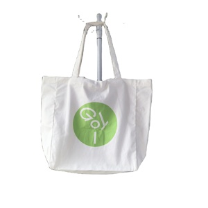 Custom Printed <b>White</b> Canvas Tote <b>Bag</b> Large Capacity Reusable Shopping Cotton <b>Bag</b> for Daily Grocery Promotion <b>Gift</b> - Product Image 1