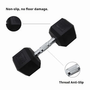 ดัมเบลหกเหลี่ยมพร้อมโลโก้กำหนดได้เองน้ำหนักชุดดัมเบลเหล็กหล่อเคลือบด้วยน้ำหนักสำหรับการฝึกในยิม - Product Image 2