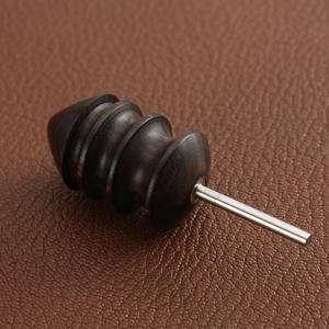 Outil de brûlage du cuir OEM à pointe fine, en <span class=keywords><strong>bois</strong></span> de santal tropical massif, <span class=keywords><strong>pour</strong></span> le lissage du cuir, compatible perceuse - Product Image 3
