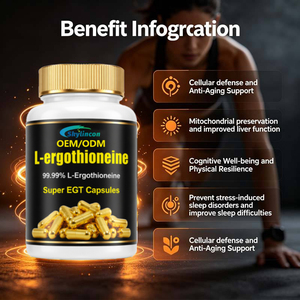 Capsules d'Ergothionéine Végétale OEM/ODM Haute Pureté pour Hommes et Femmes Adultes – Soutien <span class=keywords><strong>Anti</strong></span>-Âge et Défense Cellulaire au Niveau du DNA - Product Image 5