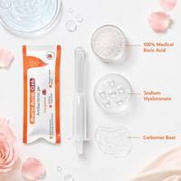 Gel d'hygiène féminine en gros à l'acide borique, antibactérien, pH équilibré, 6 unités sûres, conditionnements individuels pré-remplis à usage unique