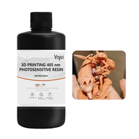 Lilin merah Resin fotosensitif Resin baik untuk detail permukaan halus 405nm cahaya menyembuhkan Resin perhiasan kerajinan