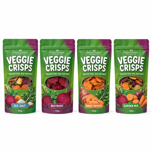 Sacs d'emballage alimentaire en plastique personnalisés pour chips <span class=keywords><strong>de</strong></span> légumes, avec fenêtre ovale transparente, refermables, à fermeture éclair, à fond plat, pour snacks <span class=keywords><strong>de</strong></span> légumes cuits - Product Image 1