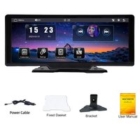 H505F Écran tactile HD 10,26 pouces avec caméra de recul sans fil, Carplay, Android Auto, Mirror Link, DVR, moniteur de voiture pour écran portable