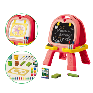 Hochwertiges doppelseitiges magnetisches Zeichenbrett für Kinder im Großhandel Kunststoff multifunktion ales Brettst änder spielzeug für Kinder - Product Image 3