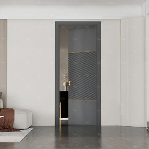 Venta caliente Puerta de madera Interior <span class=keywords><strong>Inter</strong></span> Puerta de madera Diseños Diseño simple Puerta de madera interior - Product Image 4