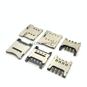 Đầu Nối Thẻ <span class=keywords><strong>Sim</strong></span> Chống Nghiền Loại Kéo Đẩy Chất Lượng Cao Đầu Nối Ổ Cắm Micro <span class=keywords><strong>Sim</strong></span> 6 Pin Đầu Nối Khe Cắm Thẻ 1.8H - Product Image 5