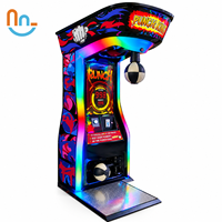 Joy2fun Machine de boxe vidéo en promotion, jeu d'arcade de boxe avec fonctions de frappe et de coup de pied, machine de jeu sportive d'amusement