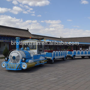 Parque de atracciones de alta calidad de China 107 pasajeros camino Dotto turismo turístico eléctrico tren sin rieles - Product Image 3
