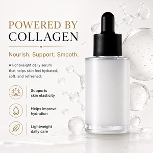 Sérum Visage au Collagène Véritable Centella Céramides Hydratant Collagène Hydrolysé Acide Hyaluronique Sans Cruauté Animale Sans Parfum Coréen - Product Image 3