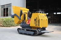 Archer Diesel-Motor Raupenlader Mini-Dumper Hydraulischer Lift Niedriger Kraftstoffverbrauch 450dm Schaufelkapazität Bau Landwirtschaft