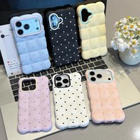 Coque Nuage à Pois Tendance Personnalisable pour iPhone 18 17 Pro Max en Silicone Souple Couverture Intégrale Antichoc Premium