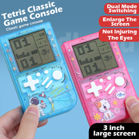 Console de jeu portable transparente et colorée en stock, console de jeu électronique classique mini, jouet de développement cérébral pour enfants