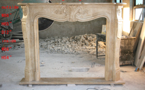 Tùy chỉnh đá trong nhà mantel trang trí nội thất bằng đá cẩm thạch lò sưởi Surround đá cẩm thạch tự nhiên lò sưởi với làm việc với giá thấp - Product Image 4