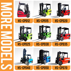 送料無料電気フォークリフト1トン1.5トン3トン倉庫処理バッテリーフォークリフト4輪モンタカルガス - Product Image 2