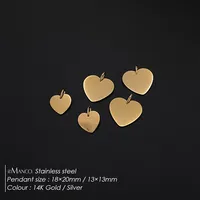 Pendentif Breloque Géométrique Mignon en Acier Inoxydable Poli Miroir EMANCO pour Fabrication de Bijoux DIY, Vente en Gros et Dropshipping