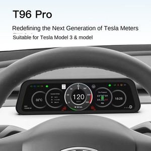 Intelligent 9.66-Inch IPS <strong>Car</strong> <strong>Monitor</strong> CarPlay Android Auto Rear <strong>Seat</strong> Entertainment for Tesla Model 3 2021-2025 Gaming TV - Product Image 2