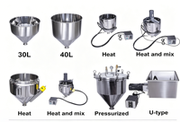 G1WGD Semi-otomatis Satu Nosel Pilihan Hopper Ganda Piston Pneumatik Botol Vial Akurasi Tinggi Minuman Cemilan Madu