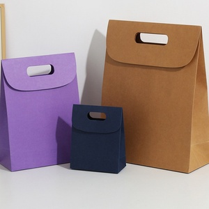 Bán buôn Flip-Top Kraft Túi Quà Tặng giấy với W xử lý biểu tượng tùy chỉnh thân thiện với môi Túi Quà Tặng nhỏ cho khuyến mãi - Product Image 4