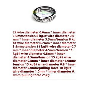 2 #-9 # Anillo <span class=keywords><strong>dividido</strong></span> pequeño de acero inoxidable de alta calidad Anillo <span class=keywords><strong>dividido</strong></span> negro Paquete a granel - Product Image 4