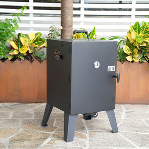Electric Grill With Thermometer Smokeless Vertical Barbecue Outdoor Cooking Appliance - Product Image 1