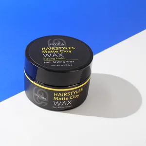 새로운 도착 Oem 라벨 매트 Pomade 점토 천연 매트 모양 물 기반 세척 쉽게 헤어 스타일링 헤어 클레이