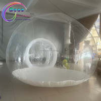 Ballons de fête pour enfants Maison amusante Igloo géant en cristal gonflable transparent Tente à bulles Maison de ballons gonflables transparents