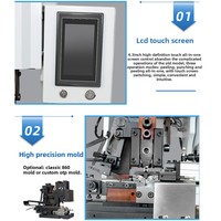 Machine de traitement de faisceaux de câbles haut de gamme intégrée, dénudeur et sertisseur de câbles multi-cœurs avec contrôle tactile