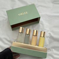 Juego de Aceites Esenciales en Roll-on de 2ml 3ml 5ml 10ml, Caja de Regalo, Juego de Perfumes OEM/ODM en Elegante Caja, Caja de Embalaje de Aceites Esenciales con Estampado en Lámina