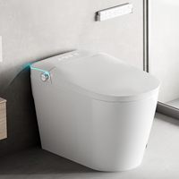 Toilettes intelligentes modernes à ouverture et chasse d'eau automatiques, WC électrique intelligent en céramique pour salle de bain