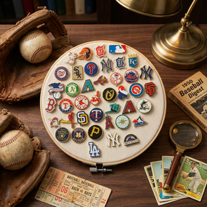 Badges de baseball pour enfants de haute qualité en gros, New York Yankees & <span class=keywords><strong>Los</strong></span> <span class=keywords><strong>Angeles</strong></span> Dodgers, alliage plaqué argent - Product Image 2