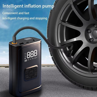 Gonfleur de pneus de voiture portable ABS 12V, jauge de pression numérique intelligente, arrêt automatique, pompe à air électrique sans fil, modèle silencieux 1102