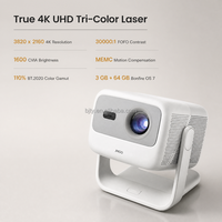 Projecteur laser triple couleur 4K Android JMGO N1S avec HDR, projecteur portable intelligent MEMC WiFi pour jeux VRR