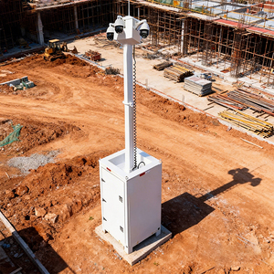Torre de Vigilancia Móvil Adecuada con Mástil Manual de 6 m para Obras de Construcción, Estacionamientos y Eventos - Product Image 4