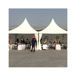 Tente de pagode à cadre en aluminium de haute qualité 3x3m pour les fêtes de mariage en plein air coupe-vent ignifuge <span class=keywords><strong>baie</strong></span> de <span class=keywords><strong>3m</strong></span>/5m - Product Image 5