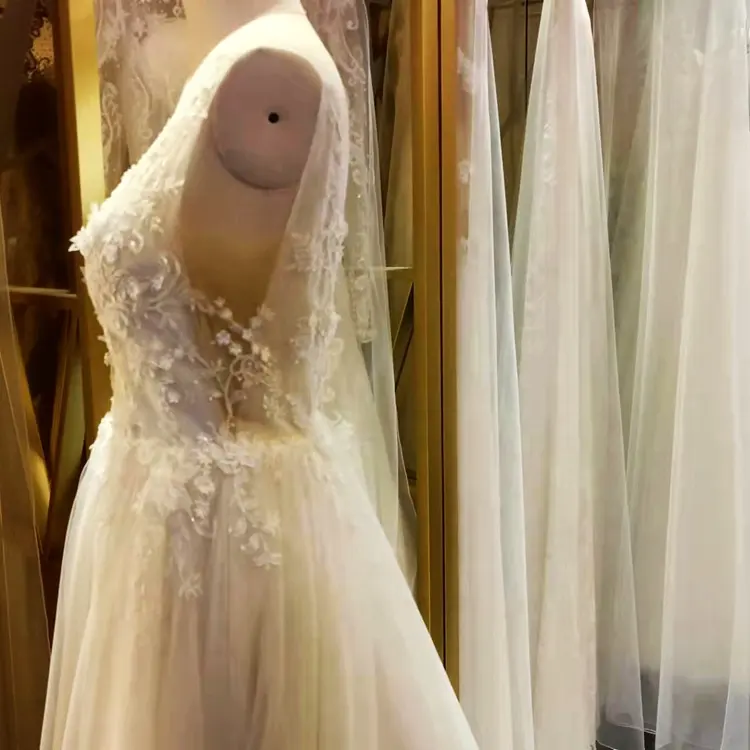 Sequins Luxury A Line White Beads Satin 2022 Dress Women Wedding Party Wedding Dresses In Dubai