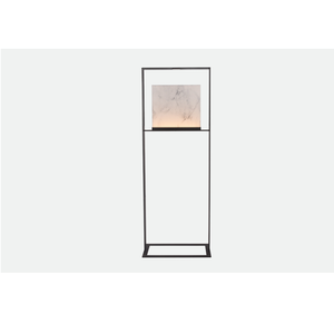 Lampe de sol d'intérieur moderne en métal et verre, teinte jaune, haute luminosité, à intensité variable, avec lumière blanc chaud 3500K - Product Image 6