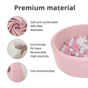 Tùy Chỉnh Trong Nhà Sân Chơi Thiết Bị Lớn Mềm Bọt Bóng Pit Cho Trẻ Em Cho Nhà Và Trường Học Sử Dụng Màu Trắng Bé Trẻ Em Của Chơi Thiết Lập - Product Image 3