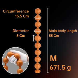 Mannelijke En Vrouwelijke Trekken Masturbatie Super Zachte Dikke Siliconen Kralen G-Spot Anale Seks Anale Plug Sm Volwassen Seksspeeltjes - Product Image 5