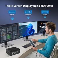 CWWK F16 Mini PC Fanless Ryzen 5 5500U 4x i226-V 2.5GbE LAN 2-NVMe USB-C DDR4 Firewall Appliance Micro PC OPNsense Mini Computer