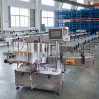 Mesin Pelabel Botol Bundar yang Dapat Disesuaikan, Bahan Stainless Steel, Penggantian Tanpa Alat
