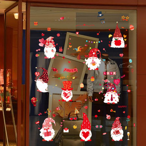 Autocollant électrostatique de Pâques en forme de gnome de dessin animé, en PVC, imperméable, pour la décoration des fenêtres et du verre, utilisation intérieure et extérieure SKJD2301 - Product Image 4