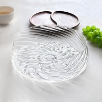 Acacia houten glazen licht luxe retro W-36 fruit- en notenbak woonkamer opbergplateau