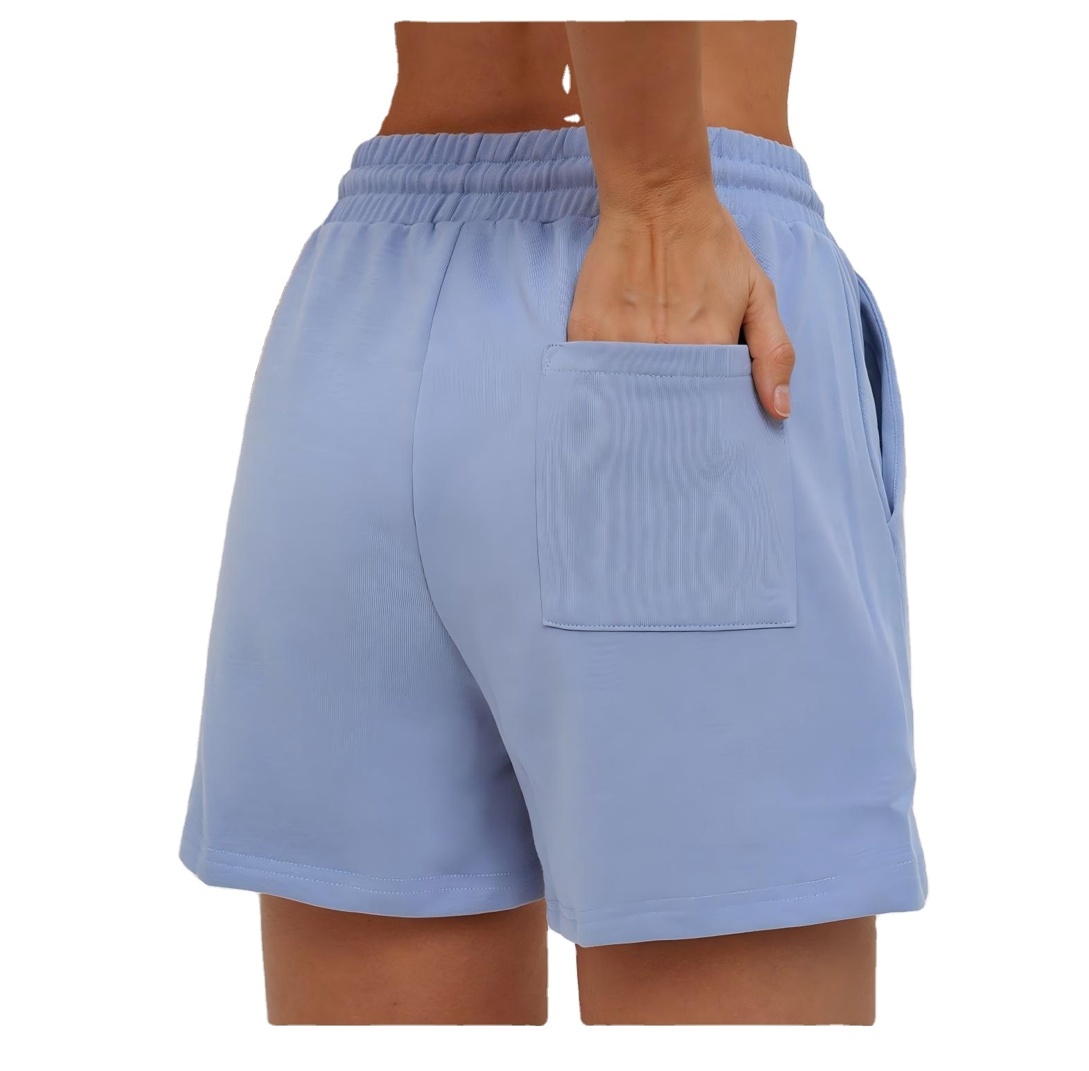 Pockets Activewear Shorts: back view showing construction, seams and support