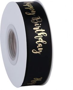 Cinta de Raso para Regalo al por Mayor de Fábrica, con Impresión de Logotipo Personalizado, de 1 Pulgada - Product Image 1